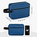 Elviros Travel Toiletry Bag for Women and Men,Lightweight Makeup Bag Hanging Dopp Kit with Shaving Compartment Cosmetic Organizer Small Tool Bag Travel Essentials,Gifts for Men(Navy Blue)