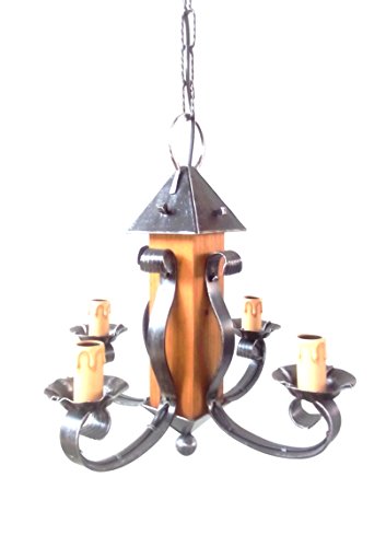 Lorenz Ferart Lampadario in ferro battuto - Art