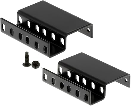 CablesAndKits - 2RU Recessed Rack Adapter - 3" Extension/Recess from Face of Rack - 25 lb. 11 kg Weight Capacity - Rail Depth Adapter, Extender for Computers, Servers or Network Equipment