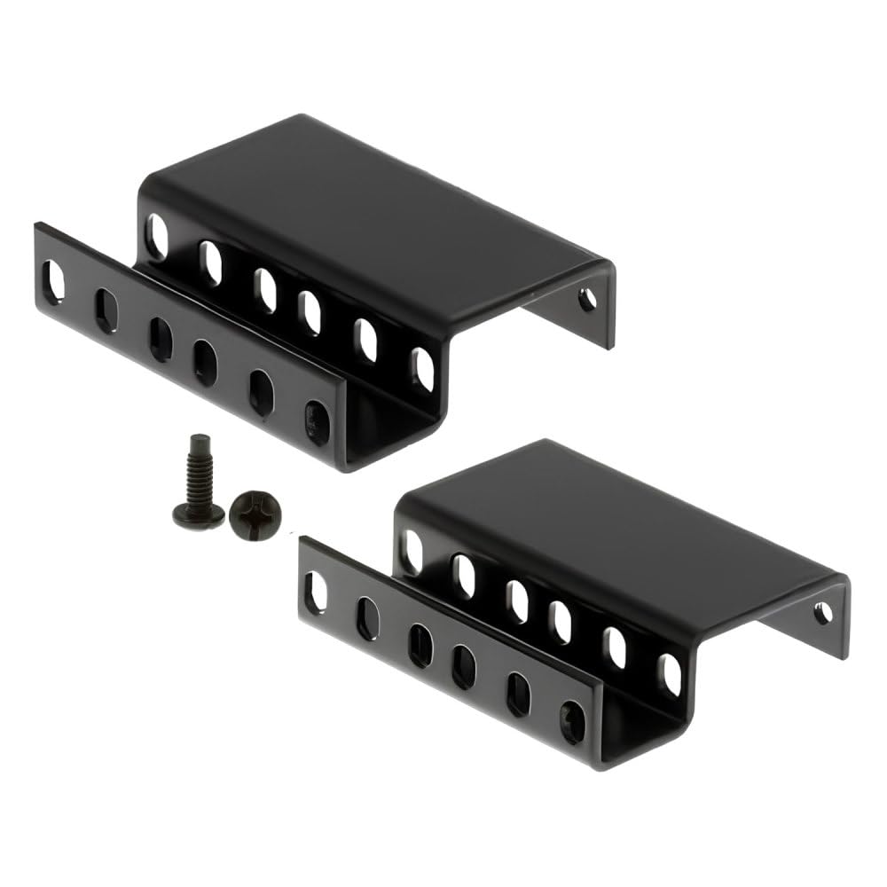 CablesAndKits - (2RU) Recessed Rack Adapter - 3" Extension/Recess from Face of Rack - 25 lb. (11 kg) Weight Capacity - Rail Depth Adapter, Extender