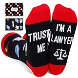Lawyer Socks for Men Women - Ideal for Lawyer, Law School Student Graduation, Attorney & Social Justice Gifts, Law Socks