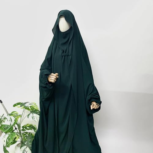 Image of NAZNEEN Saudi Jilbab Full Length and Noise Pc MATT NIDA Fabric with extra panel to cover face