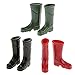 Produktbild 3 Paar 1/12 Puppenhaus Miniatur Gummi Regen Stiefel Puppenschuhe für Puppenstube Garten Hof Dekoration