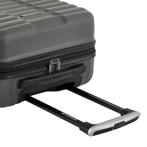 Image of Travelers Club 22-Inch Gilroy Rolling Hardside Carry-On Luggage, Dark Dull Gray