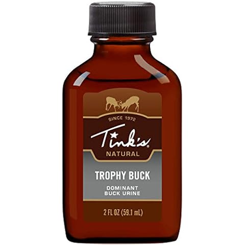 Tink's Trophy Buck Lure Glass Bottle, 2 oz., Brown Cover