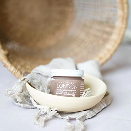 Naturally London Exfoliating Body Scrub And Skin Polish, 4 Oz, Natural Pumice Exfoliator And Skincare Buffer, Restores Softness To Hands And Feet, Infused With Jojoba And Sweet Almond Oils #TOP1