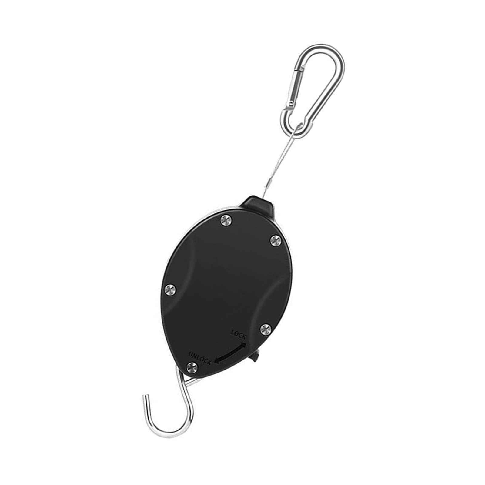 ordinarYone Retractable Hooks for Hanging Plant Plant Pulley Hangers for Indoor and Outdoor Use Bird Feeder Hook