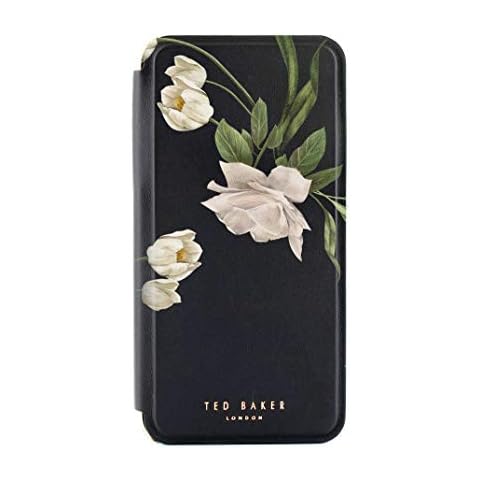 Ted Baker EESMEE Mirror Folio Case for iPhone 11 - Elderflower/Black Silver Cover