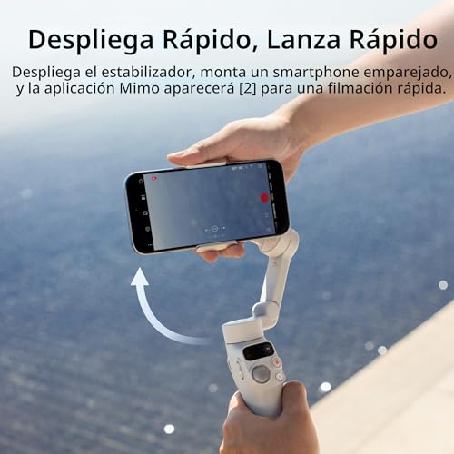 DJI Osmo Mobile 7 Estabilizador de cardán para iPhone, Android, trípode incorporado, estabilizador portátil para iPhone, palo selfie, cardán de teléfono de 3 ejes, ActiveTrack 7.0, Edición con un - Image 5