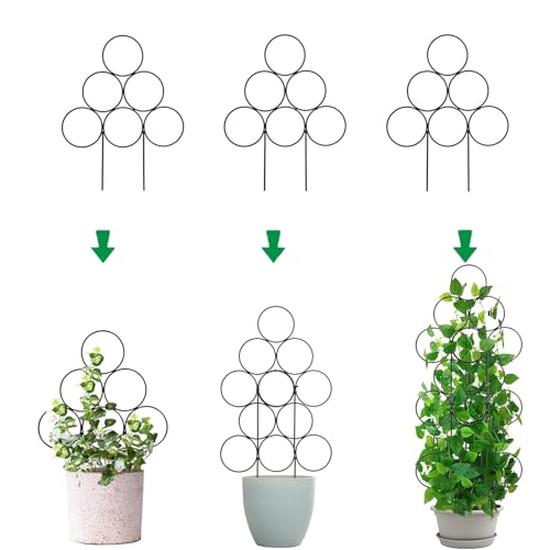 IA Garden Trellis for Climbing Plants Indoor, 3 Pack Stackable