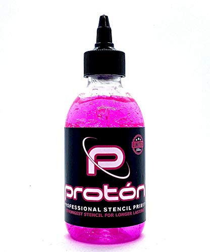 Stencil Primer Profesional Rosa 250ml - Máxima Durabilidad para Tatuajes