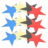 JOINPAYA 80 Stück Papierstern Dekoration 15cm aus Papier Bunte Fünfeck Sterne für Party Hochzeit und Fotorequisiten Party Deko und Selbstgemacht Signatur