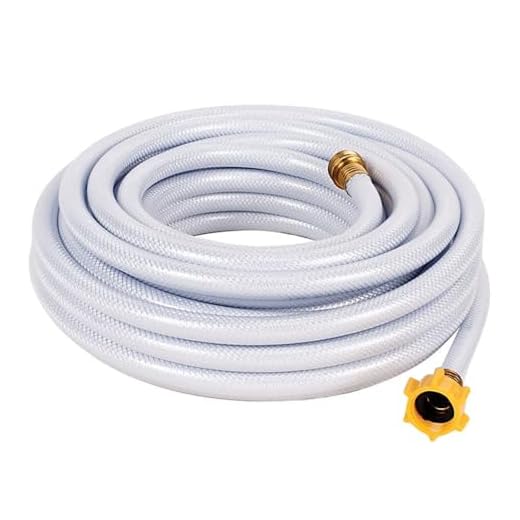 Camco 25ft TastePURE Drinking Water Hose - Lead and BPA Free, Reinforced for Maximum Kink Resistance 1/2"Inner Diameter (22733) , White