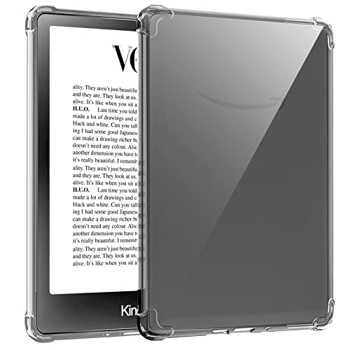 TQQ Custodia Compatibile con 6 Pollici Nuovo Kindle 11a Generazione 2024/2022, Design sottile e leggero - Trasparente