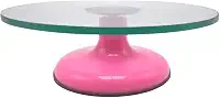 Bailarina De Vidro Giratória Profissional Bolo Confeitaria, MM House (Rosa)