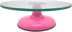 Bailarina De Vidro Giratória Profissional Bolo Confeitaria, MM House (Rosa)