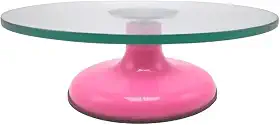 Bailarina De Vidro Giratória Profissional Bolo Confeitaria, MM House (Rosa)