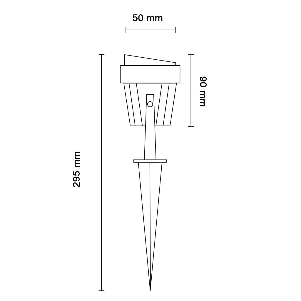 Partenopeautensili® Faretto a led cob da esterno segnapassi per giardino orientabile 5w 450 lumen luce con picchetto lampada proiettore spot Impermeabile IP65 By Wisdom (VERDE)
