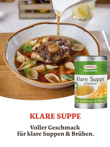 Kotányi Gemüsebrühe oder Klare Suppe – aromatische Würzkraft für zahlreiche Rezepte – in der praktischen Dose [Jetzt Kotányi Gewürze kaufen!]