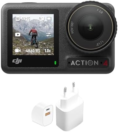 DJI Osmo Action 4 Combo Standard cam impermeabile 4K/120fps con s...