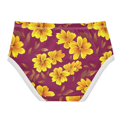 Flowers Floral Red Toddler Girls's Underwear 2T 23028742