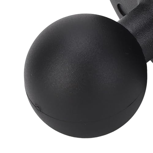 Kugelhalterung Aluminium 1,5-Zoll-Basis Rundplatte f¨¹r Scheibenmontage mit Doppelh¨¹lse-Arm und Nicht-Slip Gummi-Kugel universelle Gr??e kompatibel C-Profilschiene