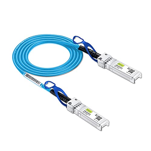 Image of 10Gtek Blue 25G SFP+ DAC Cable - 25GBASE-CR SFP28 to SFP28 Passive Direct Attach Copper Twinax Cable for Cisco, Ubiquiti, MikroTik, Supermicro and More, 0.3-Meter(1ft)