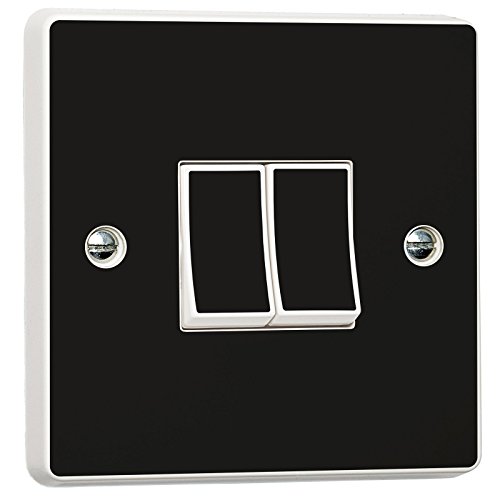 Pack of 2 Plain Gloss Black Home Decorative Accessories for 