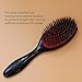 Denman Cushion Hair Brush (Small) with Soft Nylon Quill Boar Bristles - Porcupine Style for Grooming, Detangling, Straightening, Blowdrying and Refreshing Hair – Black, D81S