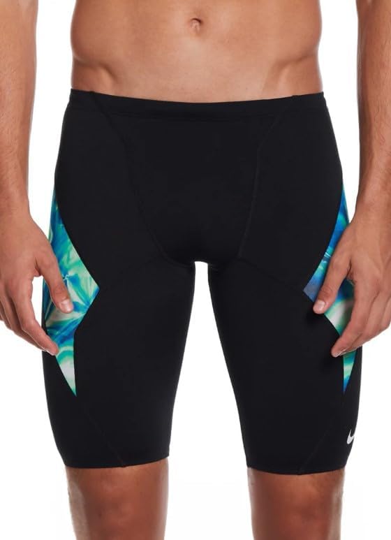 Nike Hydrastrong Men's Solar Rise Jammer-Blue/Green (Size 24)