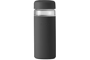 W&P Porter Glass Wide Mouth Bottle with Protective Silicone Sleeve: On-the-Go Hydration Redefined