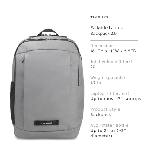 Image of Timbuk2 Parkside Laptop Backpack 2.0, Eco Gunmetal