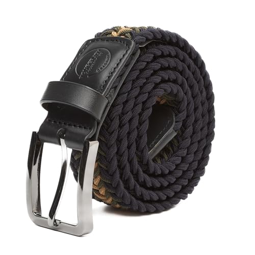 Stretch Braided Woven Belts without Holes for Men and Women,Multicolored Elastic Casual Golf Belts Adjustable