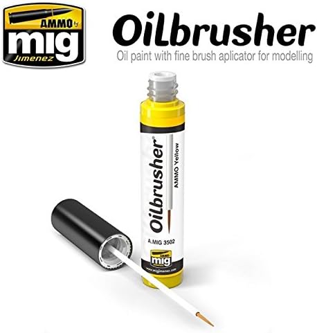 Miniatura 3 de Munición de Mig Oilbrusher Steel - Pintura al óleo con aplicador de pincel fino #3536