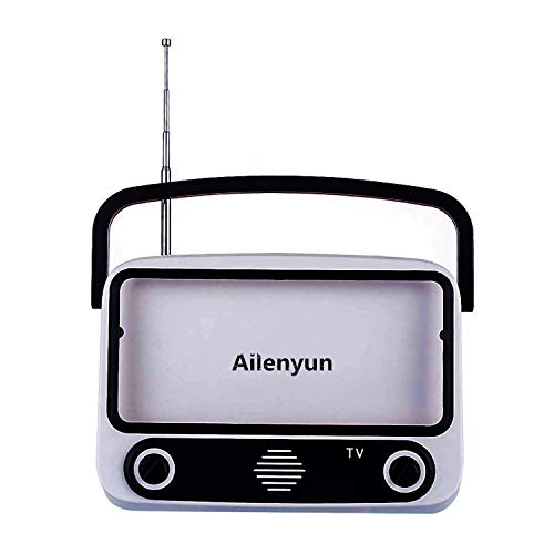 Mobile Phone Stand with Bluetooth Speaker and Radio Function. Idea Gifts for Child. Built-in pluggable TF Card and U Disk Player, Suitable for Any Smart Phone, A Smart Gift.