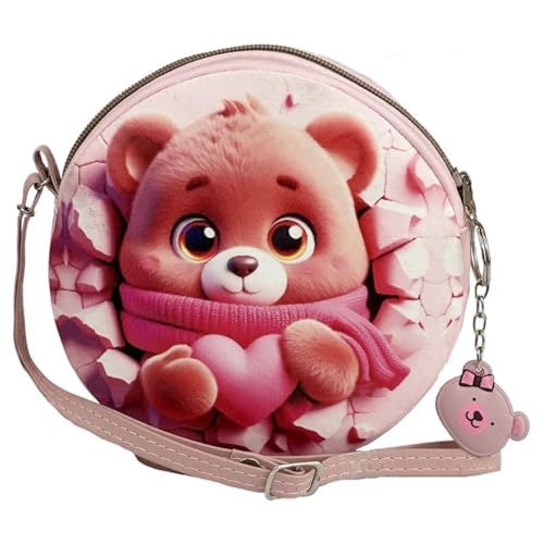 Bolsa Infantil Menina Criança Ursinho Redonda Magicc MI-226