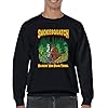 Tee Hunt Smokesquatch Bigfoot Weed Sweatshirt Blazin His Own Trail Bong Funny Sasquatch