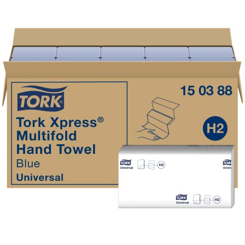 Toallas de mano de gran absorción Tork Xpress de 2 capas para un secado rápido y eficiente