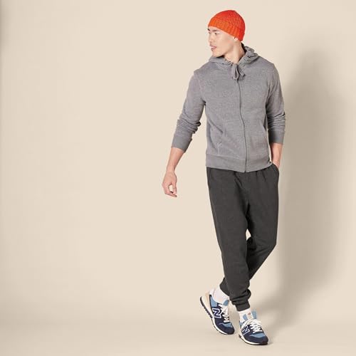 Image of Amazon Essentials Men's Relaxed Fit Fleece Joggers Sweatpants with Drawstring Waist, Tapered Leg, Ribbed Cuffs, Brushed Interior