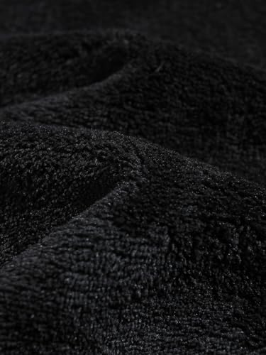 Mens Teddy Hoodie Plush Bear Ear Pullover Hooded Sweatshirt Soft Warm Cozy Casual Streetwear with Pocket3