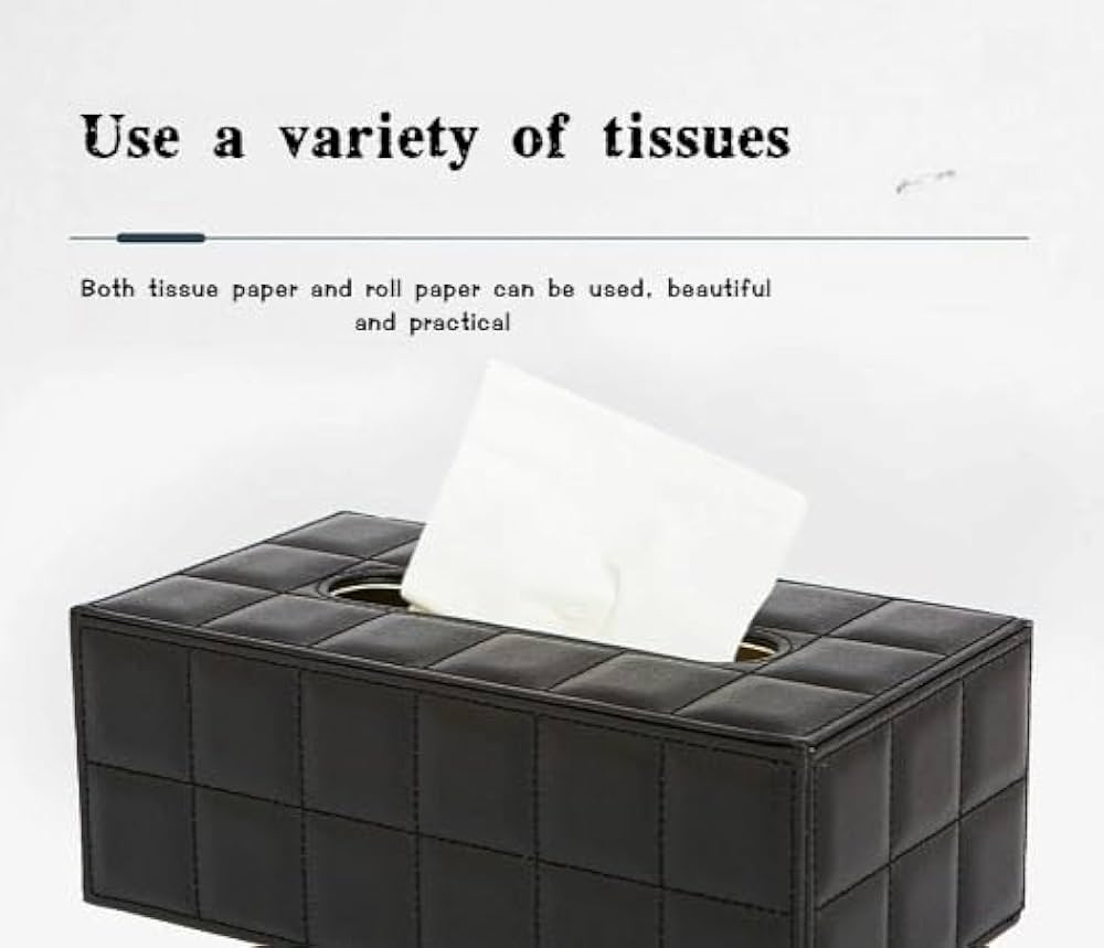 ShineHomes Taschentuch Box - Wasserdichte PU-Leder Box Mit Magnetverschluss