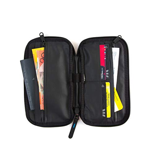 Image of FCS Travel Wallet - Lightweight, Water‑ & Abrasion‑Resistant Travel Organizer with Splash‑Proof Zippers, RFID‑Ready Pockets for Passport, Cards & Cash