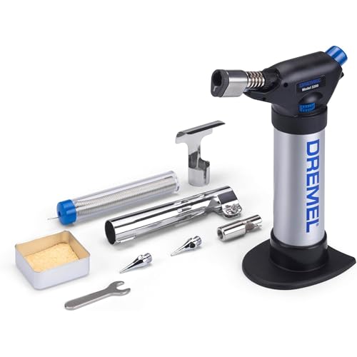 Dremel 2200 VersaFlame Brûleur à gaz butane multifonction - Lampe à souder au gaz butane et kit...