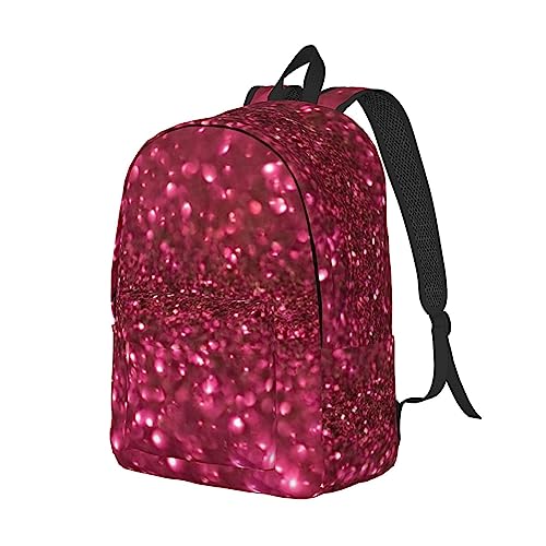 Sac à dos pour ordinateur portable protection optimale et style pailleté rouge - 2