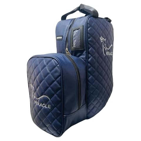 TerkCo Youth Kids Horse Riding Bag, Equestrian Boots and Helmet Bag, Riding Helmet Holder,English Equestrian Storage Bag Carry All (Only Bag) (Navy) Cover