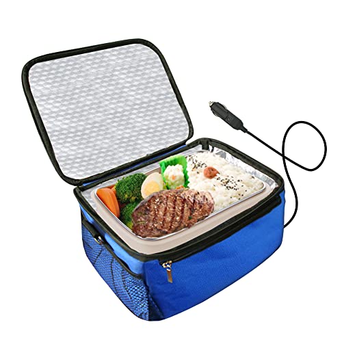 Forno Portatile USB Con Borsa Termica In Tessuto Oxford - Scaldavivande Elettrico Per Ufficio, Viaggi E Picnic - Lunch Box Da 20x15,5x8 Cm Con Interno In Alluminio - Colore Rosso