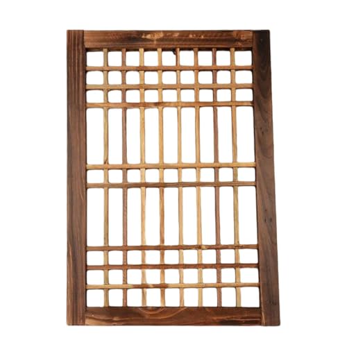 Decoración rústica de pared con formas de ventana tradicional 3