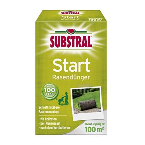 Substral Start-Rasen Dünger für die Rasenneuanlage durch Aussaat & Rollrasen, mit 100 Tage Langzeitwirkung, 100m², 2 kg