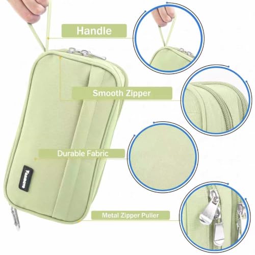 Image of Pencil Case Big Capacity Pen Pouch Large Storage Holder Marker Pen Bag Durable 3 Compartment School Office Desk Organizer Portable Cute Zipper Stationery for Kids Teen Student Boys Girls Adults