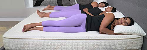 Supreme Plush Ultra-Luxury Allergy Friendly Bamboo Shredded Gel-Infused Memory Foam Pillow Combination with Adjustable Fit & Zipper Removable Kool-Flow Cooling Pillow Cover (Queen)